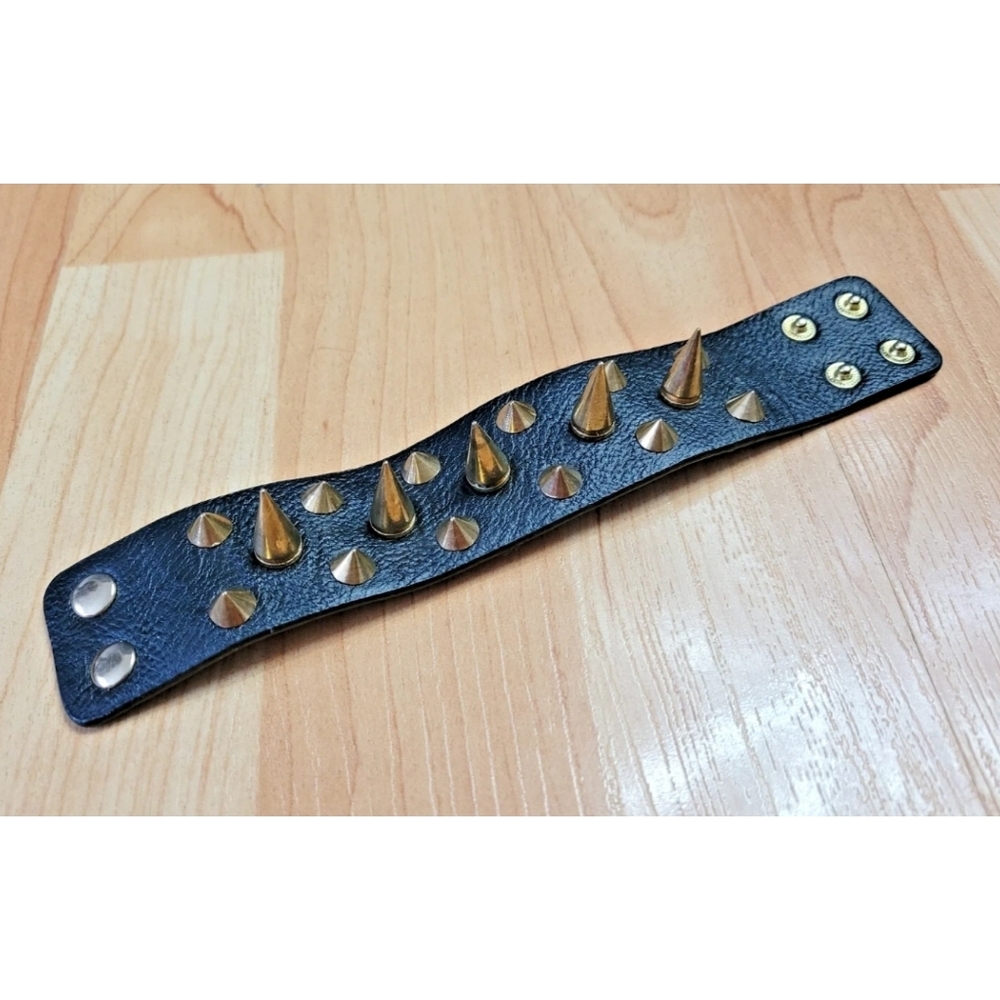 FREE W BUNDLE Spike studded faux leather cuff bracelet